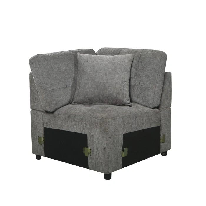 Five Star Furniture - Logansport Corner Seat with 1 Pillow in Gray 9401GRY-CR