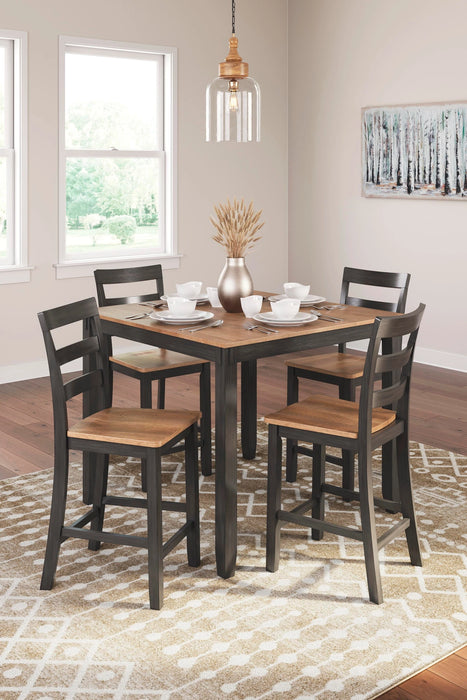 Five Star Furniture - Gesthaven Counter Height Dining Table and 4 Barstools (Set of 5)