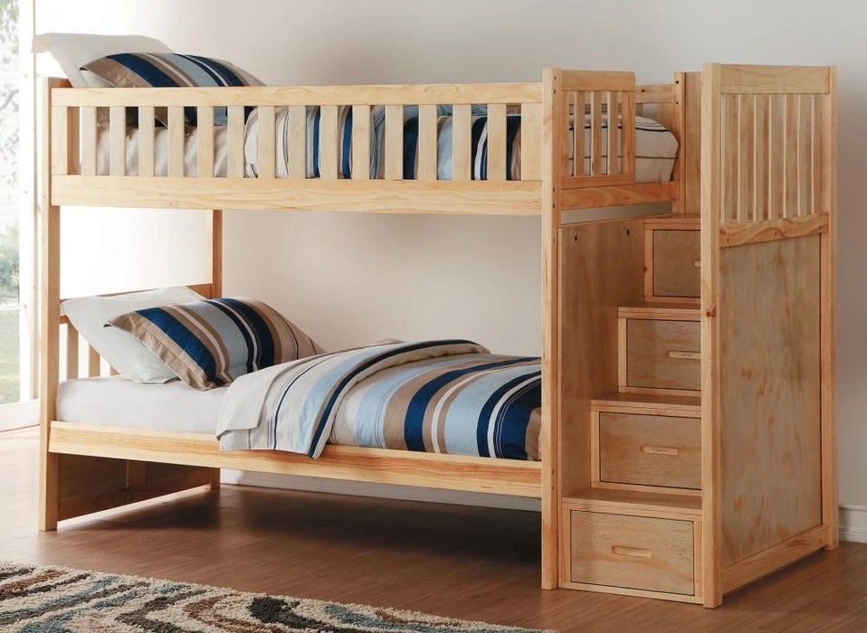 Five Star Furniture - Bartly Bunk Bed w/ Reversible Storage in Natural B2043SB-1*