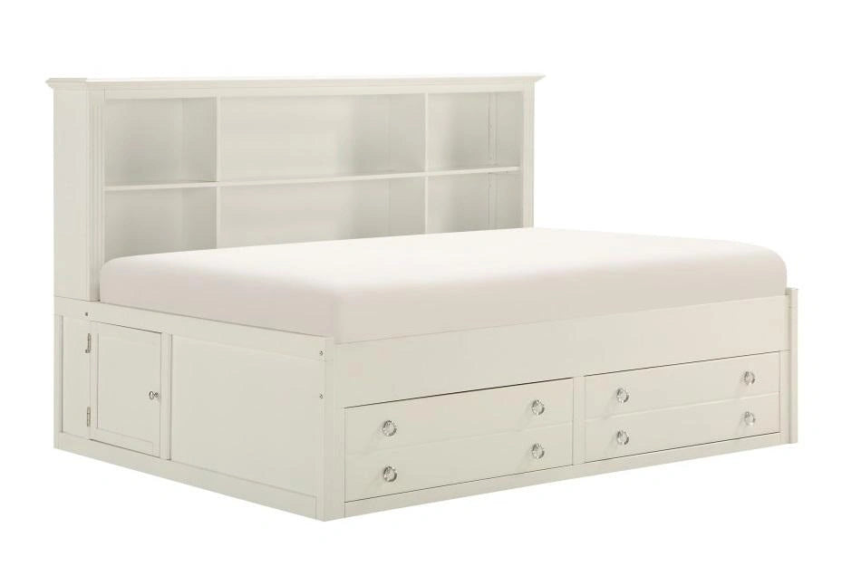 Five Star Furniture - Meghan Full Lounge Storage Bed in White 2058WHPRF-1*