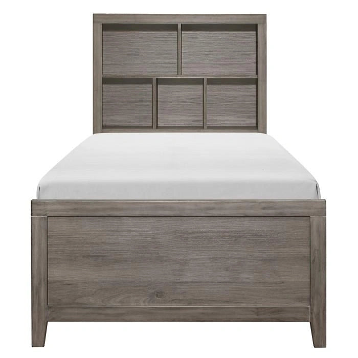 Five Star Furniture - Woodrow Twin Platform Bed in Gray 2042NBT-1*