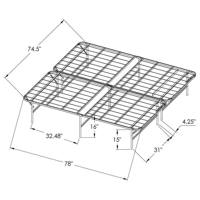 Five Star Furniture - Mabel Foldable Platform Bed Frame