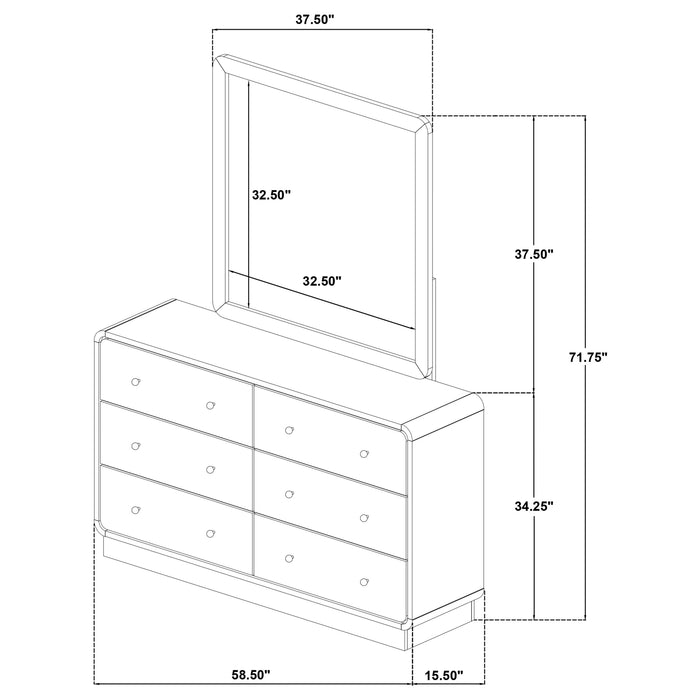 Five Star Furniture - Cavelle Dresser with Mirror