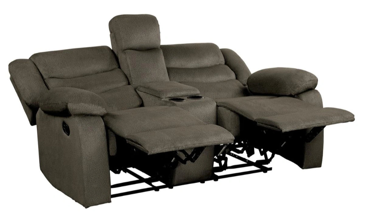Five Star Furniture - Discus Double Reclining Loveseat in Brown 9526BR-2