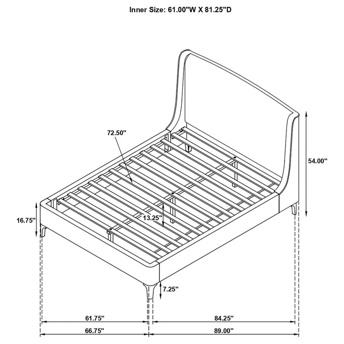 Five Star Furniture - Mosby Wingback Platform Bed