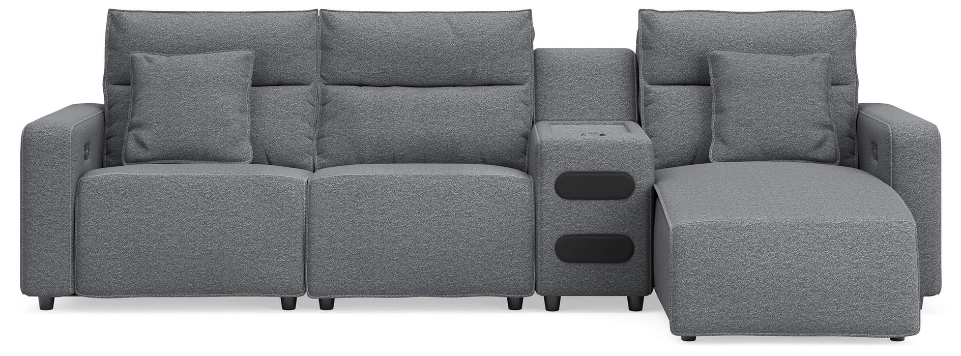 Five Star Furniture - Modmax II Reclining Sectional with Chaise and Audio Console