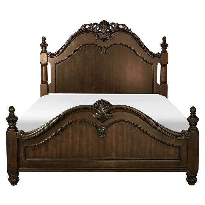 Five Star Furniture - Mont Belvieu King Panel Bed in Dark Cherry 1869K-1EK*