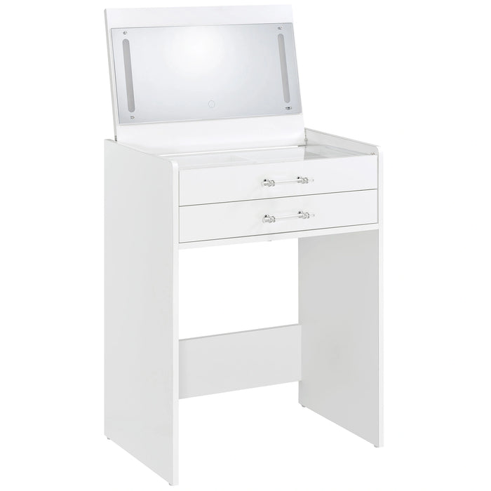 Five Star Furniture - Danbury Makeup Vanity Table with LED Mirror and Stool