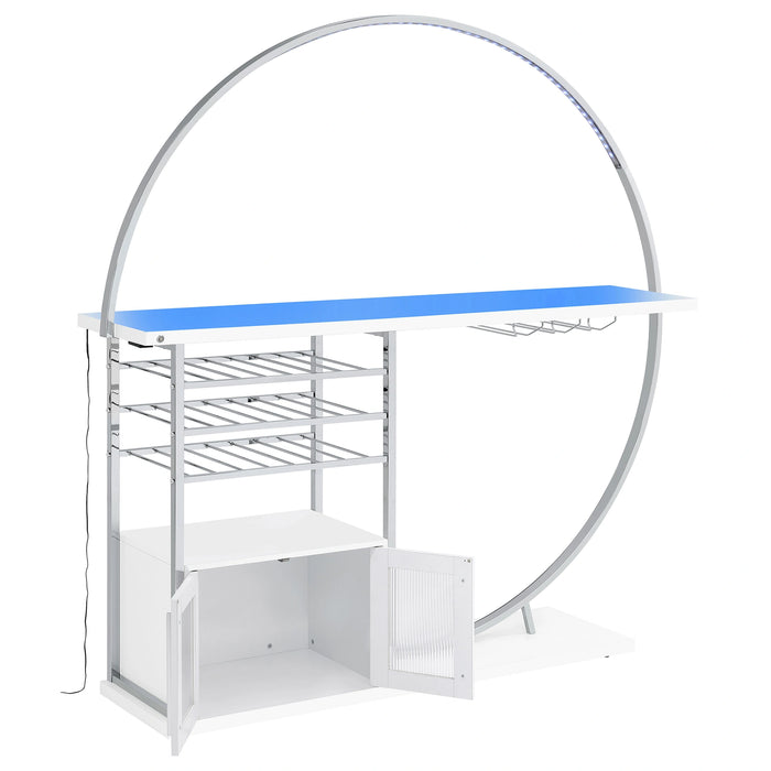 Five Star Furniture - Risley Wine Cabinet with LED Lighting