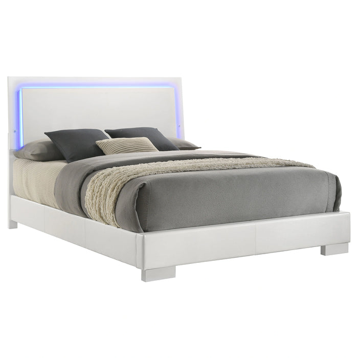Five Star Furniture - Felicity Panel Bed with LED Lighting