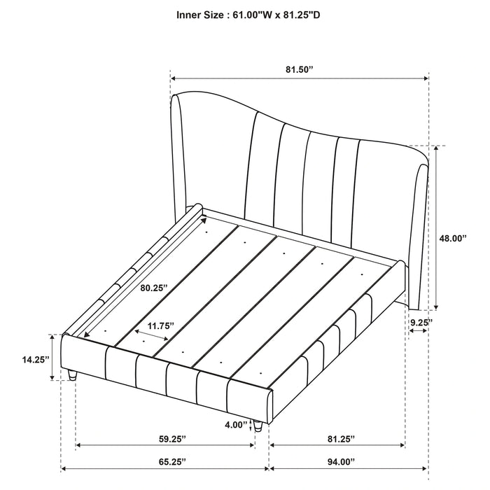 Five Star Furniture - Evelyn Panel Platform Bed