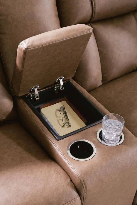 Five Star Furniture - Mackmenville Reclining Loveseat with Console