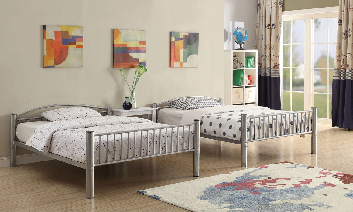 Five Star Furniture - Cayelynn Silver Bunk Bed (Full/Full)