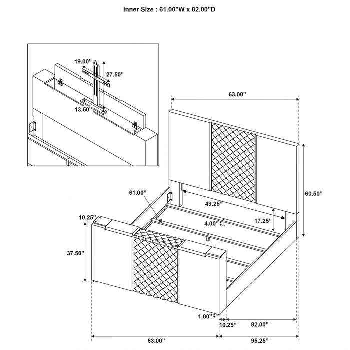 Five Star Furniture - Tara Panel TV Bed