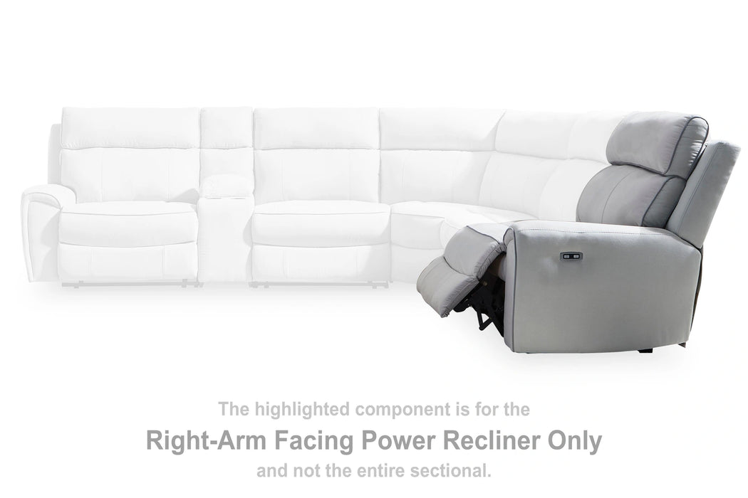 Five Star Furniture - Social Pointe Reclining Sectional with Storage Consoles