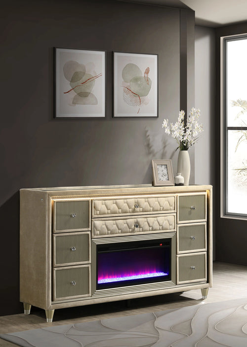 Five Star Furniture - Lorient LED Dresser with Flame Visualizer