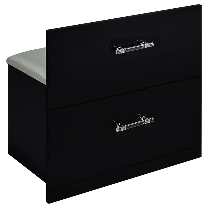 Five Star Furniture - Flora Makeup Vanity Table with LED Mirror and Stool