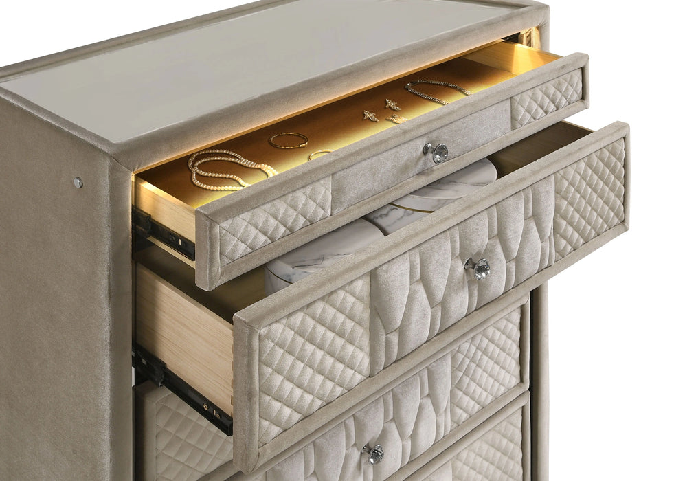 Five Star Furniture - Lorient Chest of Drawers with LED Lighting