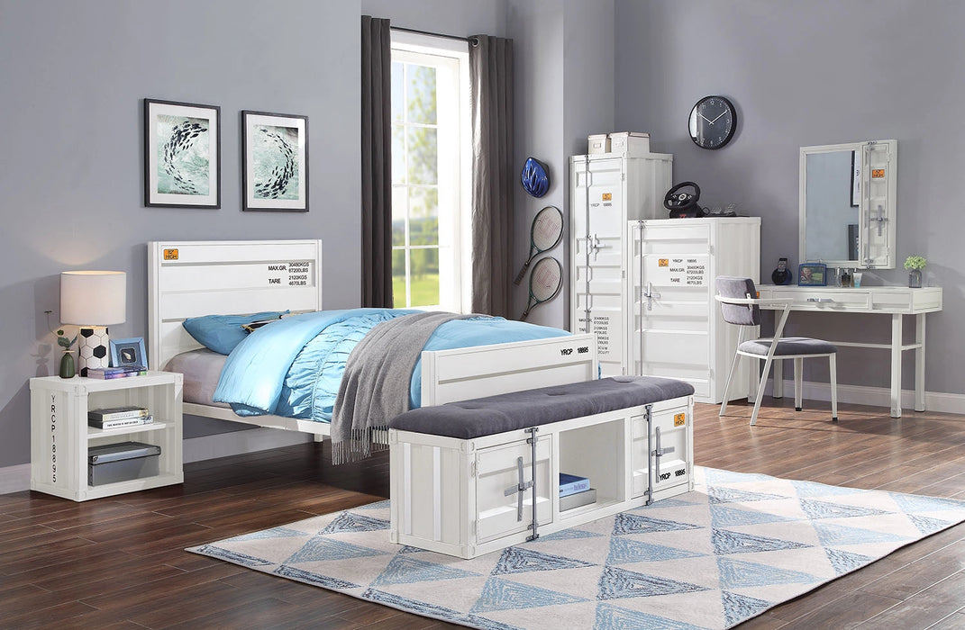 Five Star Furniture - Cargo White Twin Bed