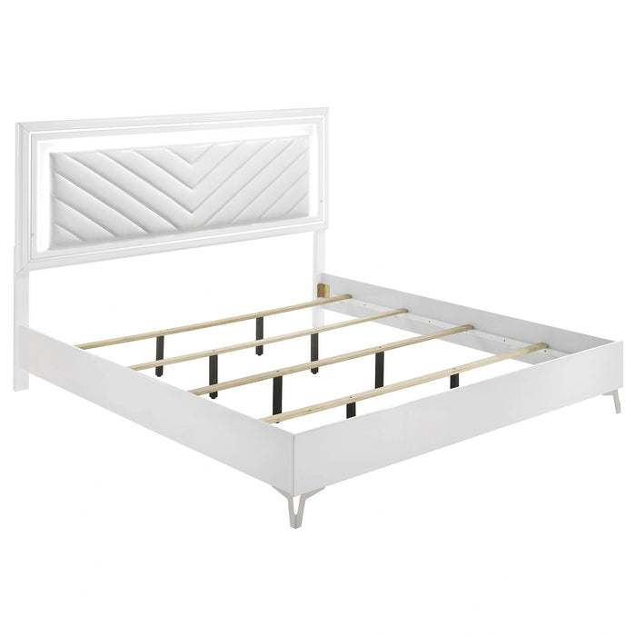 Five Star Furniture - Cassia Panel Bed with LED Lighting