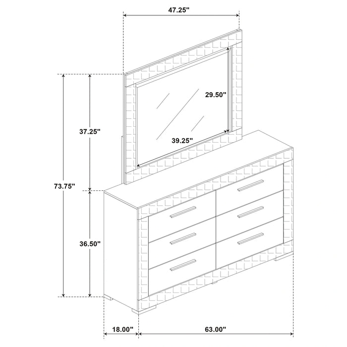 Five Star Furniture - Ives Dresser with Mirror
