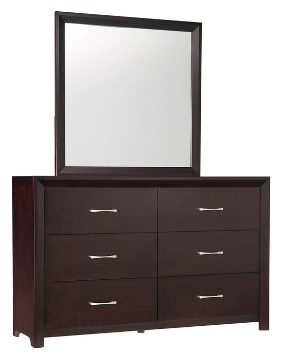 Five Star Furniture - Edina 6 Drawer Dresser in Espresso-Hinted Cherry 2145-5