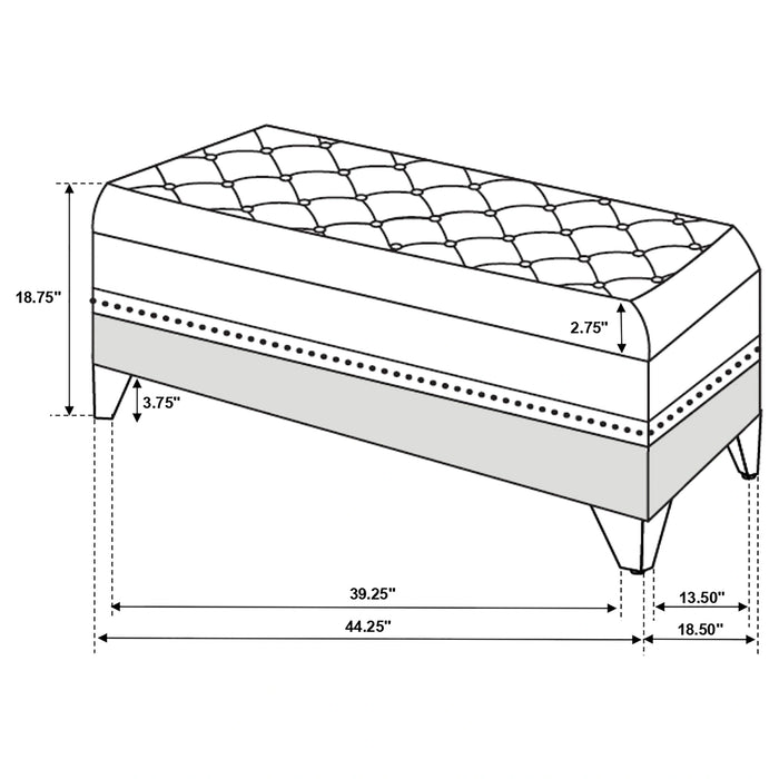 Five Star Furniture - Barzini Storage Bench