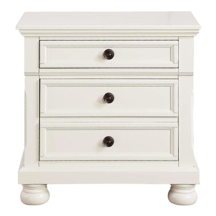 Five Star Furniture - Laurelin 3 Drawer Nightstand in White 1714W-4