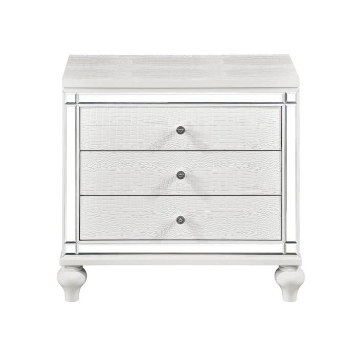 Five Star Furniture - Alonza 3 Drawer Nightstand in White 1845-4