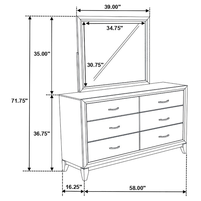 Five Star Furniture - Watson Dresser with Mirror