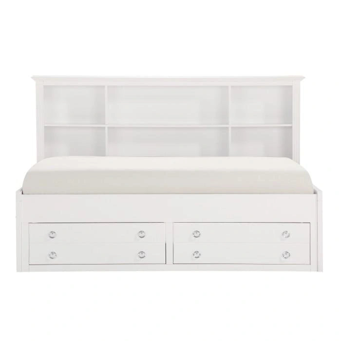 Five Star Furniture - Meghan Full Lounge Storage Bed in White 2058WHPRF-1*