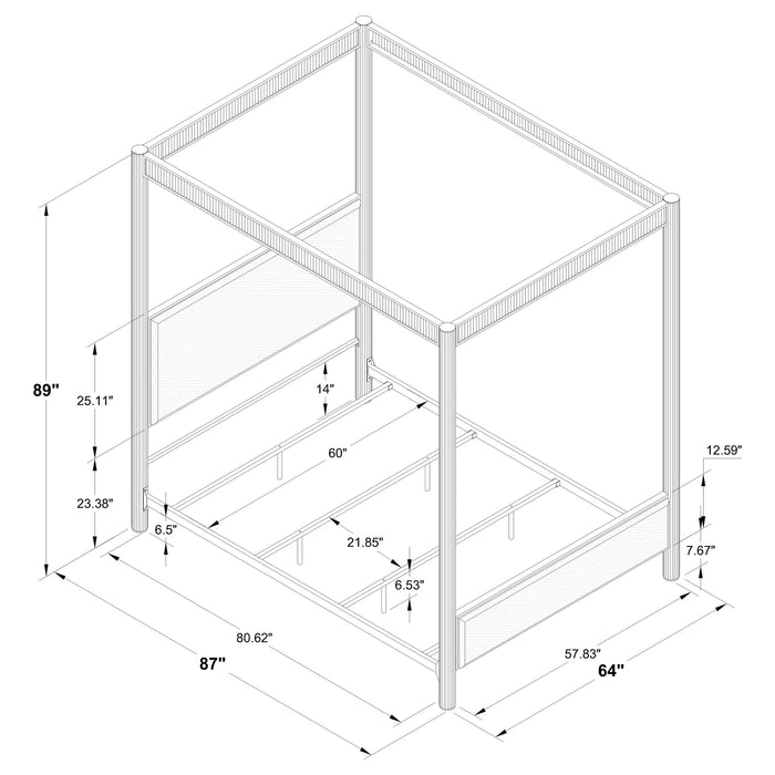 Five Star Furniture - Zimmerlee Canopy Panel Bed