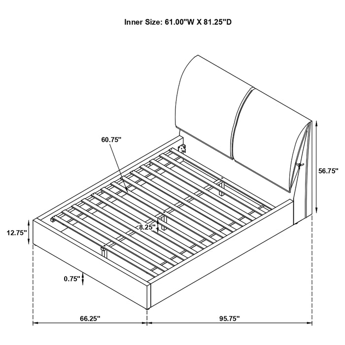 Five Star Furniture - Gwendoline Panel Platform Bed