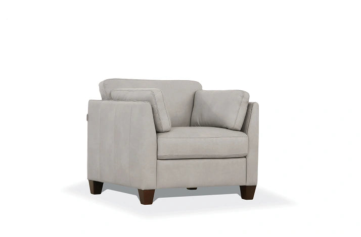 Five Star Furniture - Matias Dusty White Leather Chair