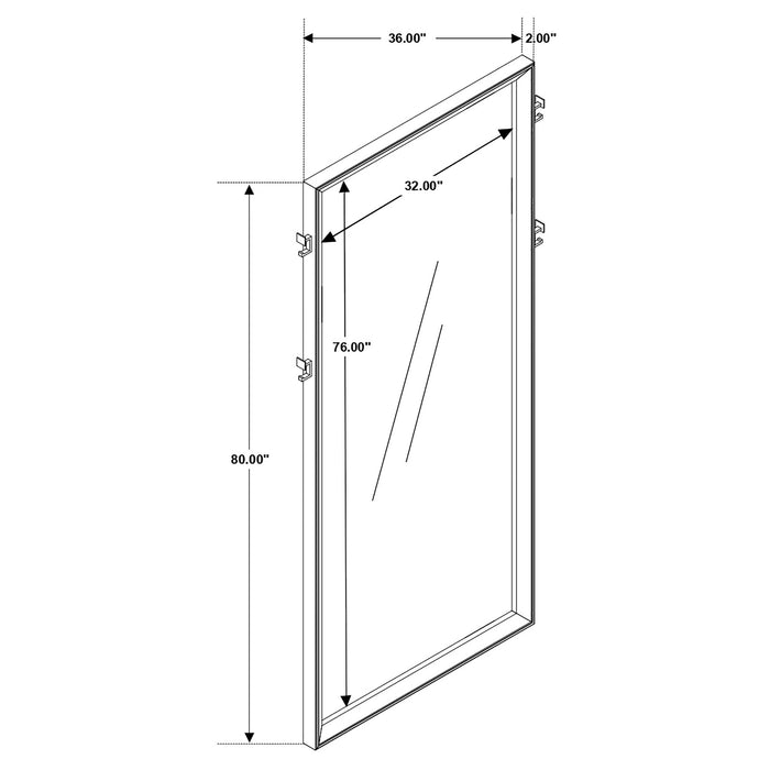 Five Star Furniture - Durango Floor Mirror
