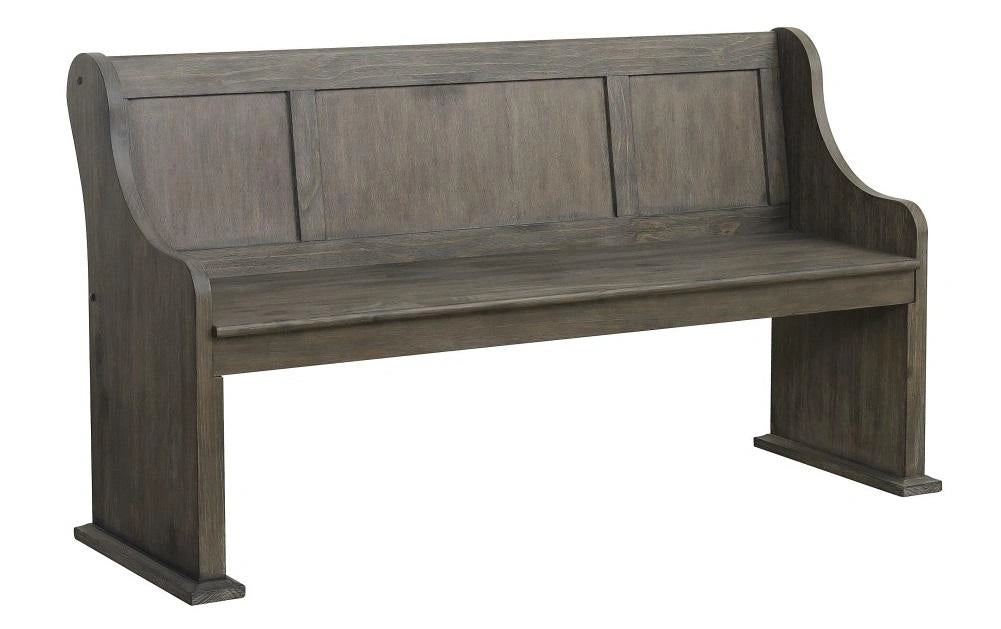 Five Star Furniture - Toulon Bench with Curved Arms in Dark Pewter 5438-14A