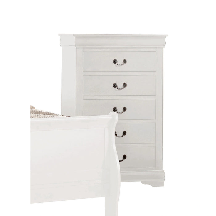 Five Star Furniture - Louis Philippe White Chest