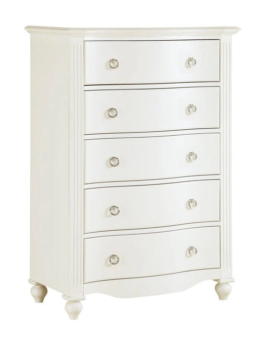 Five Star Furniture - Meghan 5 Drawer Chest in White 2058WH-9