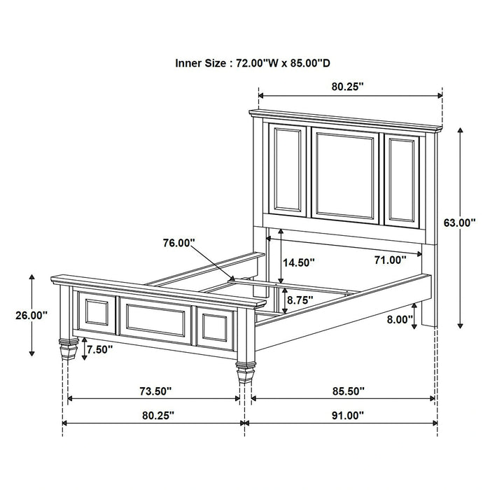Five Star Furniture - Sandy Beach Bedroom Set