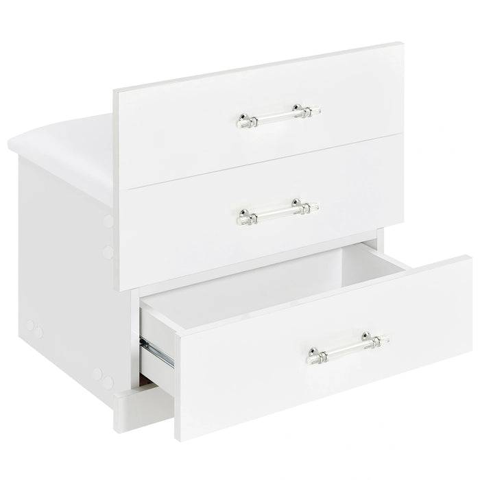 Five Star Furniture - Danbury Makeup Vanity Table with LED Mirror and Stool
