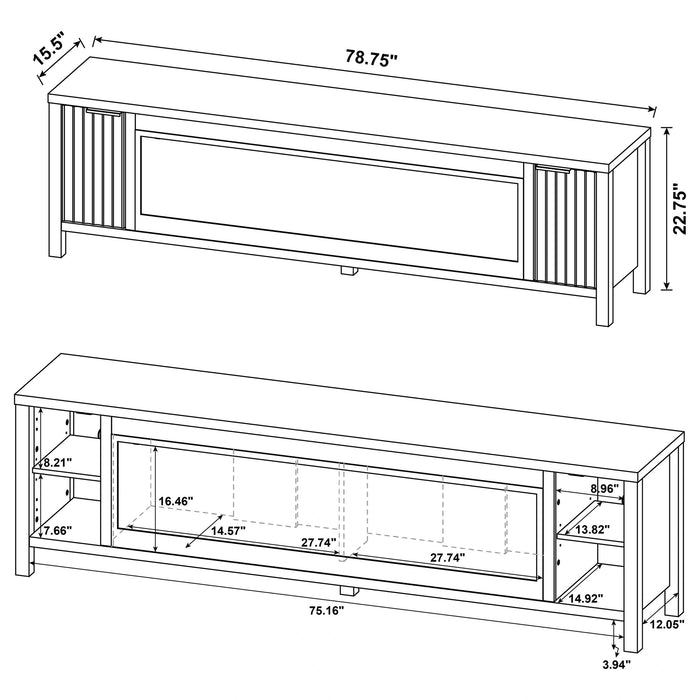 Five Star Furniture - Carey TV Stand Fireplace Console