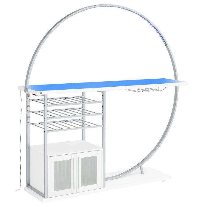 Five Star Furniture - Risley Wine Cabinet with LED Lighting