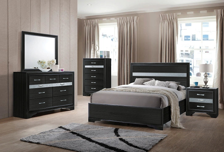 Five Star Furniture - Naima Black Full Bed
