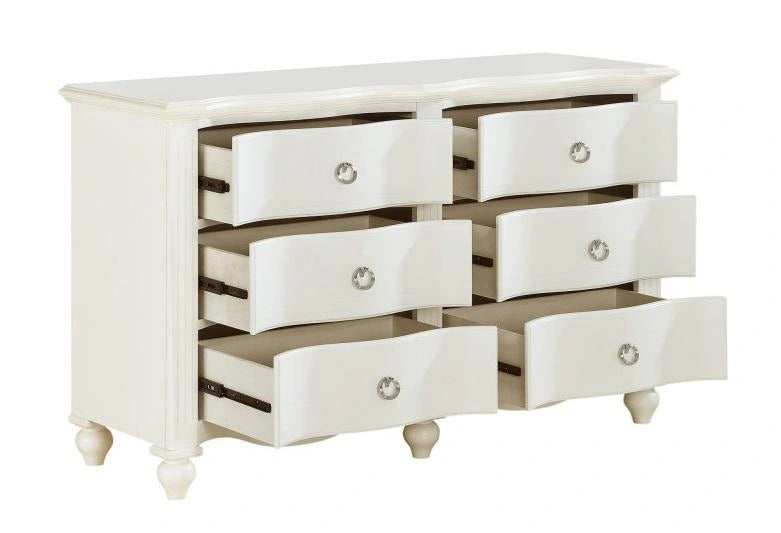 Five Star Furniture - Meghan 6 Drawer Dresser in White 2058WH-5