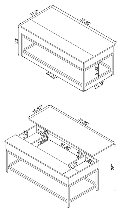 Five Star Furniture - Byers Lift-Top Coffee Table
