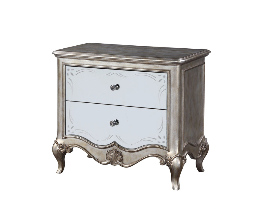 Five Star Furniture - Esteban Antique Champagne Nightstand (2 Drw)
