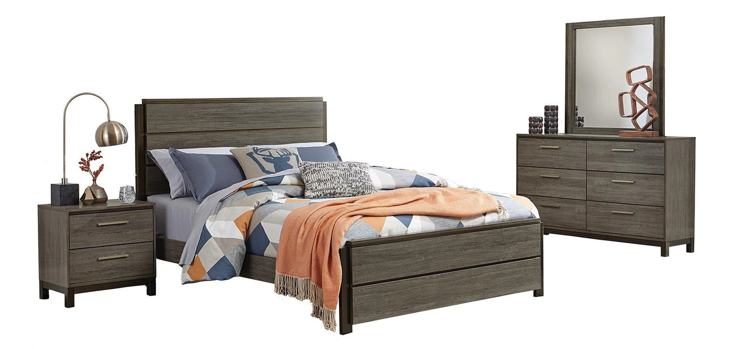 Five Star Furniture - Vestavia Queen Panel Bed in Gray 1936-1