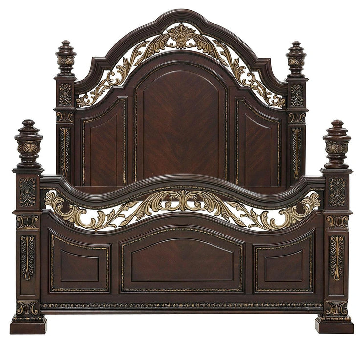 Five Star Furniture - Catalonia Queen Poster Bed in Cherry 1824-1