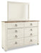 Five Star Furniture - Willowton Panel Bed with Mirrored Dresser & 2 Nightstands