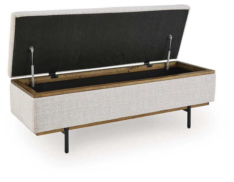 Five Star Furniture - Dettaford Next-Gen Nuvella Storage Bench